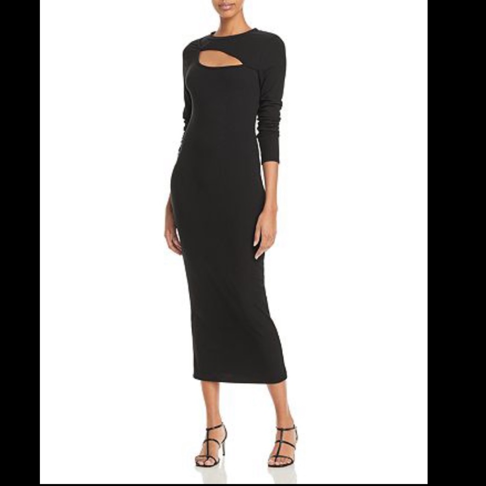 NWT Aqua Front Cutout Ribbed Dress (NWOT)
